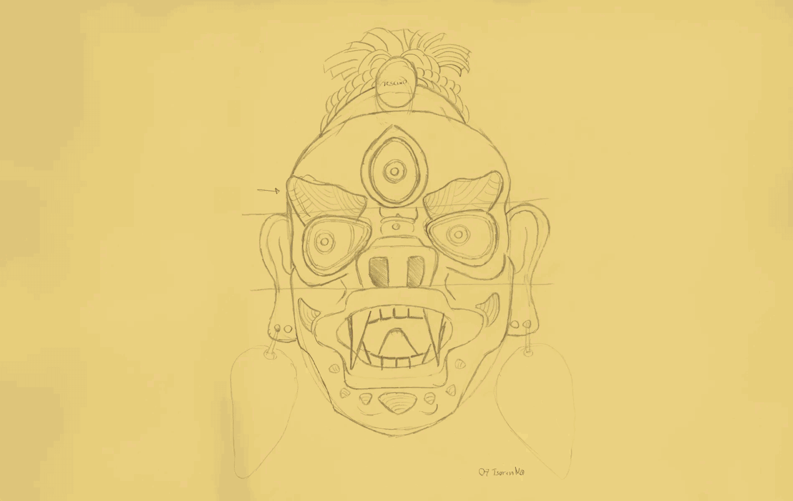 Design and digitisation process for Cham mask project illustrations