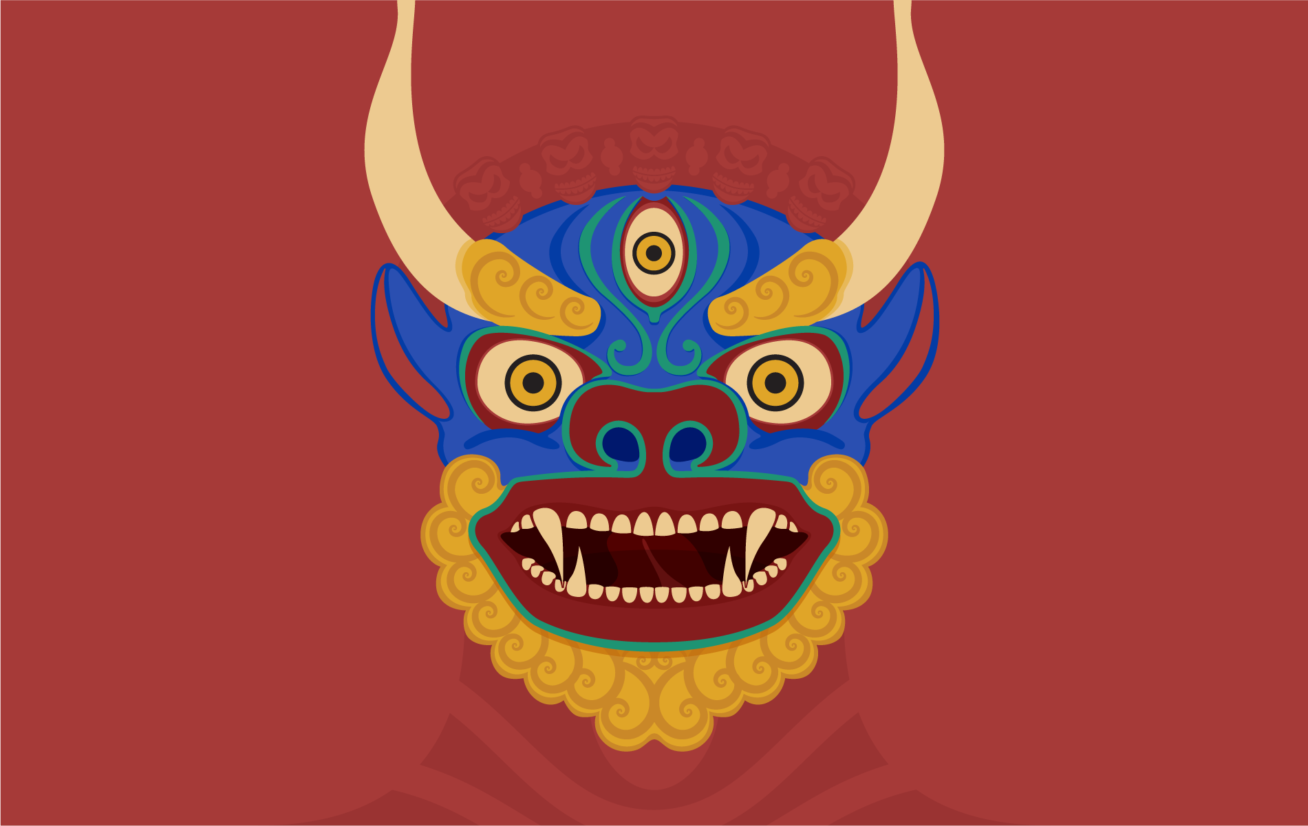 Yama (Dharmapalas) illustration