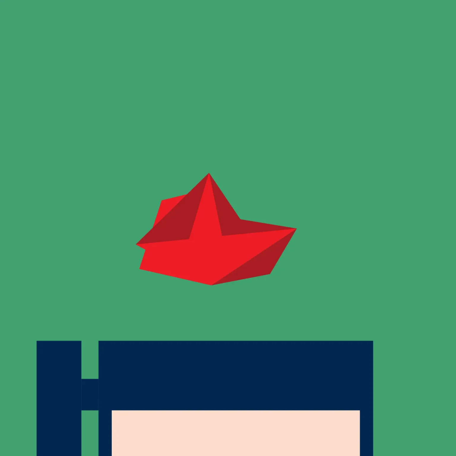 Frame 6: the scrap of paper gently falls