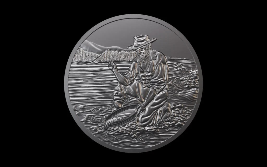 Design and 3D modelling of bas-reliefs for coins